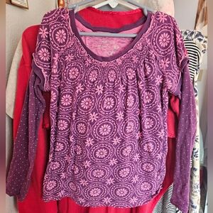 Girls' Cherokee Floral Long Sleeve